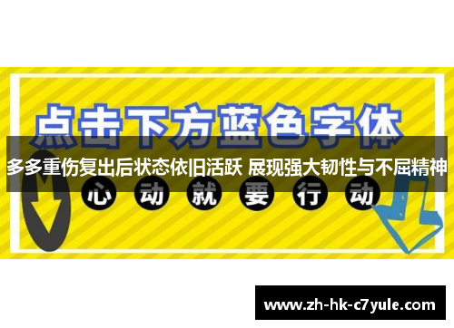 多多重伤复出后状态依旧活跃 展现强大韧性与不屈精神
